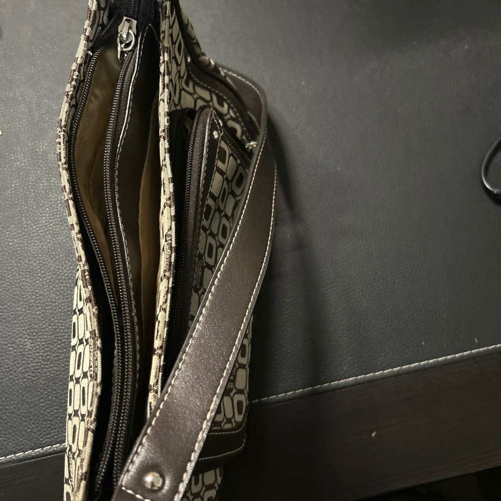Stylish Brown and Cream Men's Bag